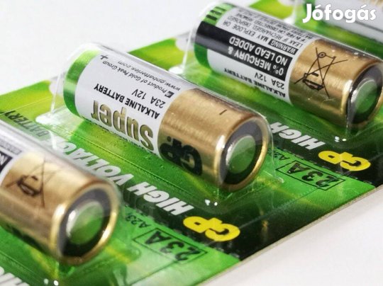 GP 12V os riasztóba, kapunyitóba való elem ( A23 ) új bontatlan, eladó