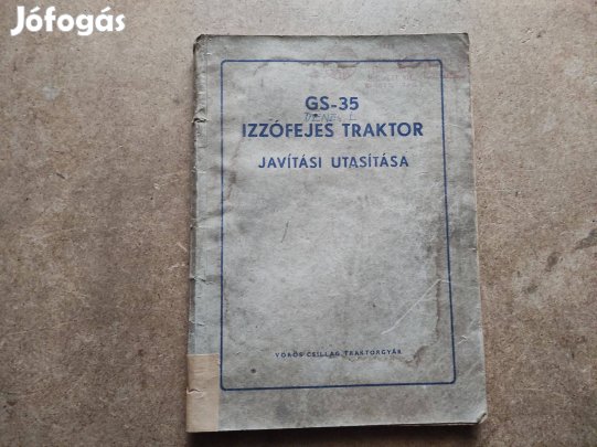 GS-35 Izzófejes Hoffer traktor javítási utasítás