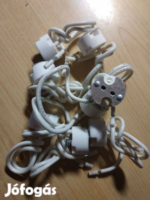 GU5.3 MR16 kerámia foglalat 8db Szilikon vezetékkel