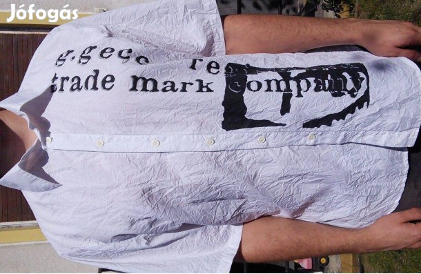 G.gecco férfi fehér ing XL rövidujjú gecco rövid ujjú