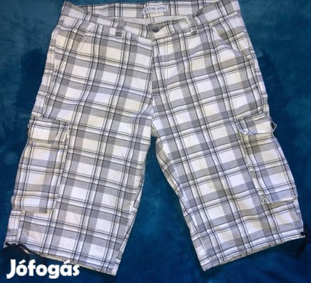 G-star Raw 33-as oldalzsebes kockás ffi térdnadrág 