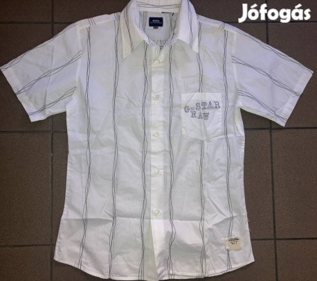 G-star Raw slim L zsebes vagány ffi rövid ujjú ing