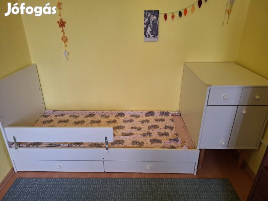 Gabi kombi kiságy pelenkázó és szekrény fehér