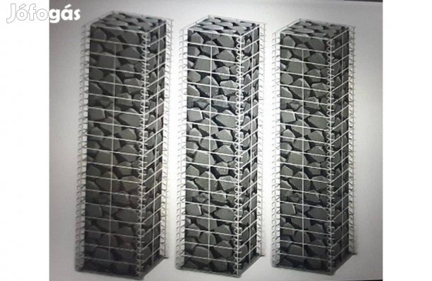 Gabion, kőkosár. kiszállítva címére. 3 db kőkosár horganyzott drótból