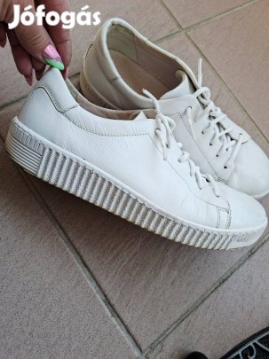 Gabor 40-es hófehér vaj puha tavaszi női cipő