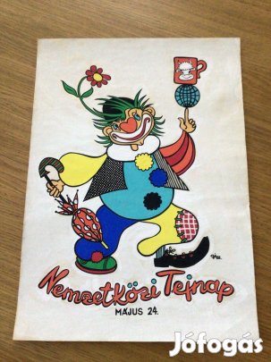 Gábor Éva (grafikus). (19142003) Tejnap eredeti plakátterv 1988-ból 4