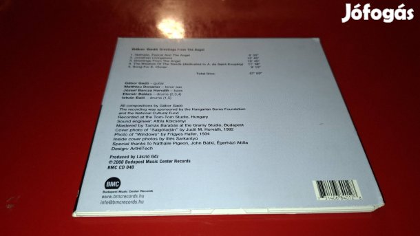 Gábor Gadó Elemér Balázs Greating from the Angel Cd Jazz