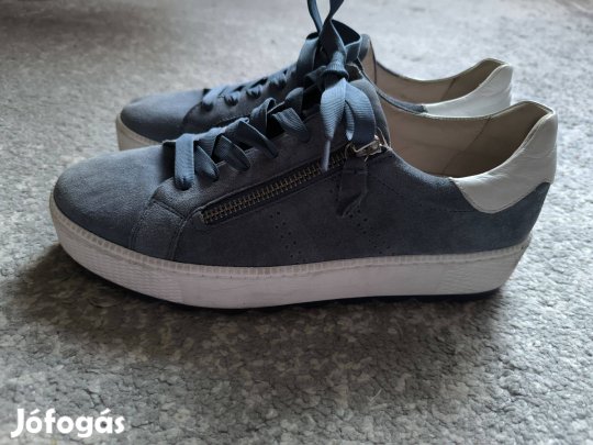 Gabor világoskék valódi bőr cipő