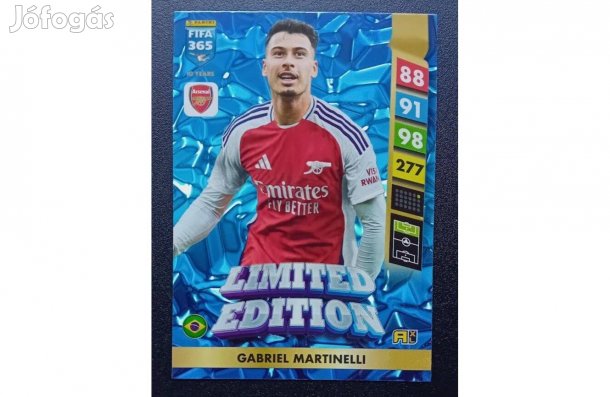 Gabriel Martinelli Arsenal Limited focis kártya Panini FIFA 2025