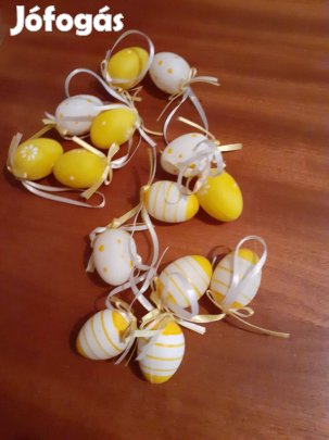 Galambtojás méretű húsvéti tojások dekorációnak tojásfának 14db