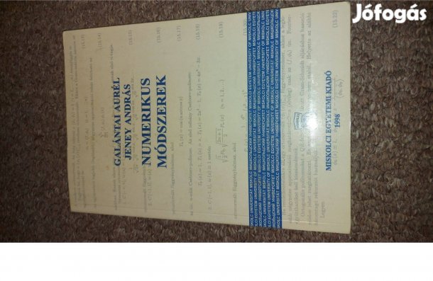 Galántai Aurél Numerikus módszerek 1890Ft akár ingyen szállítás