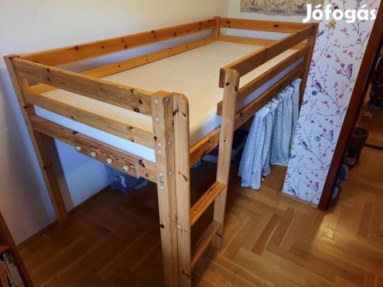 Galériaágy matraccal, 90x200 cm