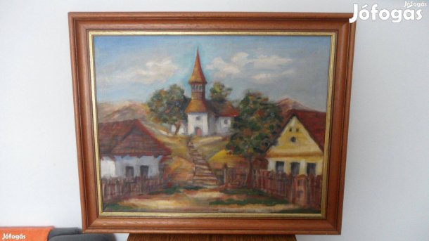 Galériában vásárolt szép olaj vászon festmény eladó!