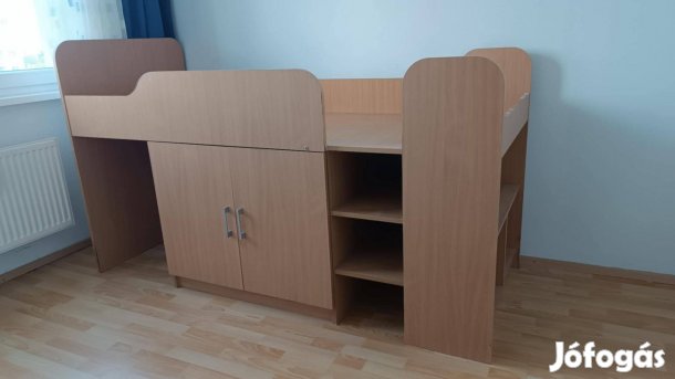 Galériás gyerekágy íróasztallal
