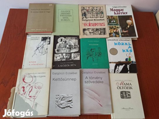 Galgóczi Erzsébet könyvcsomag / 12 db könyv
