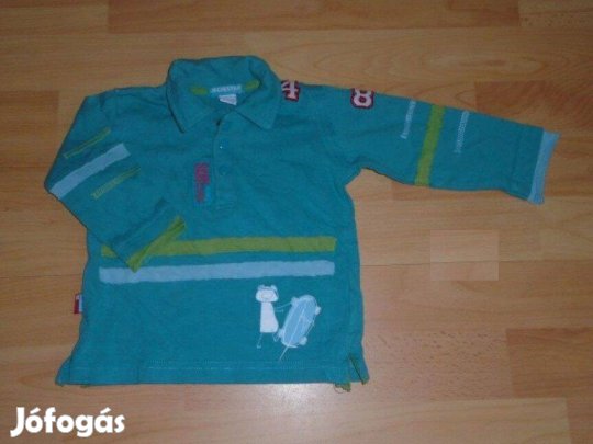 Galléros mintás hosszú ujjú felső 9-12 hó (méret 80)