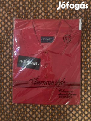 Galléros póló Piros XL-s