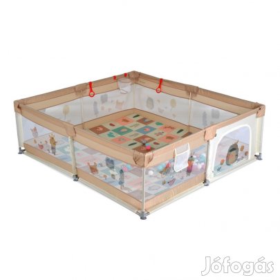 GameZone összecsukható járóka szőnyeggel 60 db labdával 150x200 cm Bé