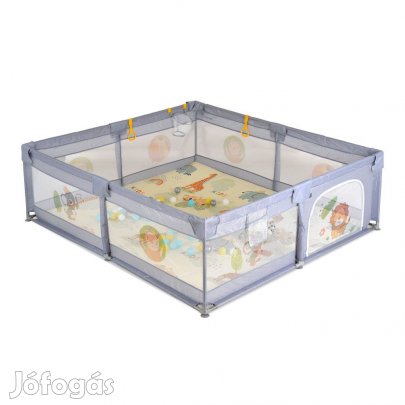 GameZone összecsukható járóka szőnyeggel 60 db labdával 180x200 cm Sz
