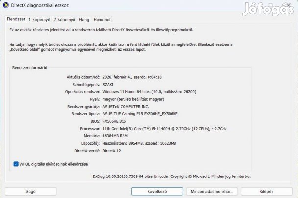 Gamer Laptop Eladó/Cserélhető
