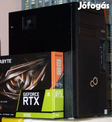 Gamer számítógép Fujitsu P958 (i5/16GB/Rtx3050) 1 év garanciával