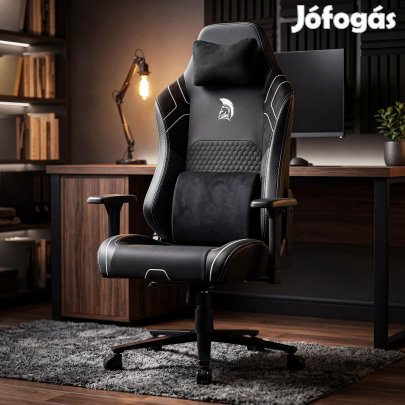 Gamer szék fekete-fehér WARRIOR (RL-552)