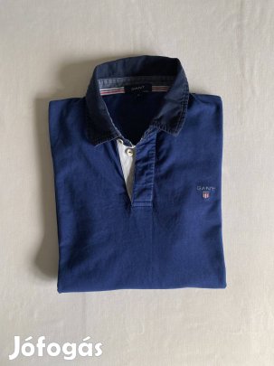 Gant férfi hosszú ujjú galléros póló, M-es