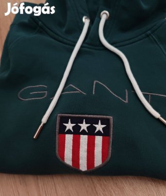 Gant pamut kapucnis sportos férfi pulóver M