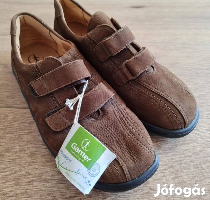 Ganter Sensitiv bőr férfi tépőzáras félcipő széles lábfejhez 9K 43 Új