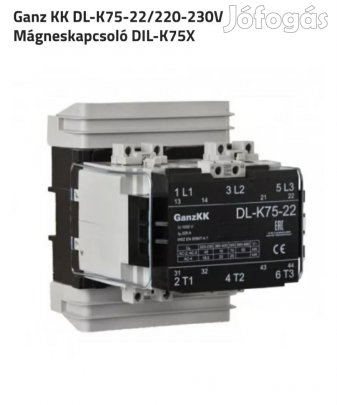 Ganz KK DL-K75-22/220-230 V mágneskapcsoló