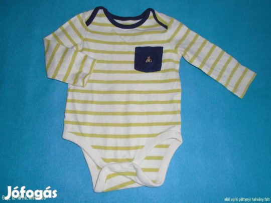 Gap csíkos hosszú ujjú body 12-18 hó (méret 80)