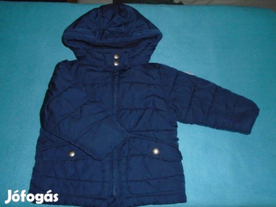Gap kapucnis polár béléses téli kabát 12-18 hó (méret 80) kék
