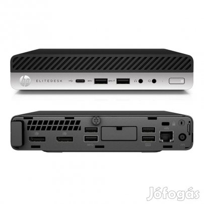 Garanciális HP EliteDesk 800 G5 DM; Core i5 9500T 2.2GHz/8GB