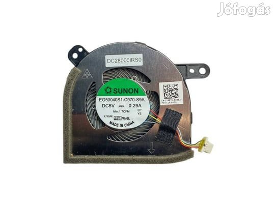 Garanciális Notebook ventilátor Dell for Latitude 5285 2-in-1 (PN: