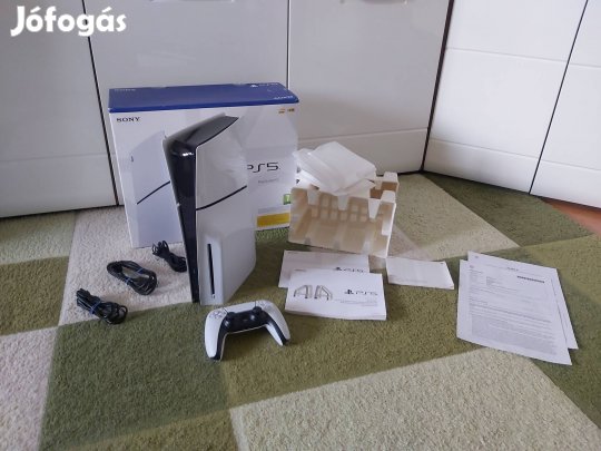 Garanciális Playstation 5 PS5 Slim 1TB Lemezmeghajtós Dobozában