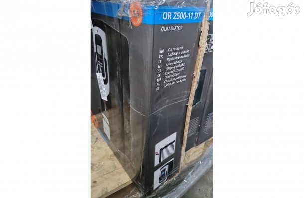 Garanciális, 11 bordás hordozható olajradiátor 3 fűtési fokozattal