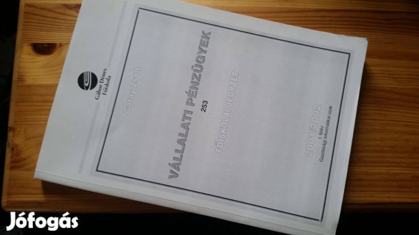 Garay Zsolt: Vállalati pénzügyek