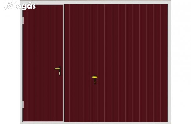 Garázskapu KL KÉ, AJ, H, MATT S meggy színű, SZIG, Szebb, Kzb, AK, 400