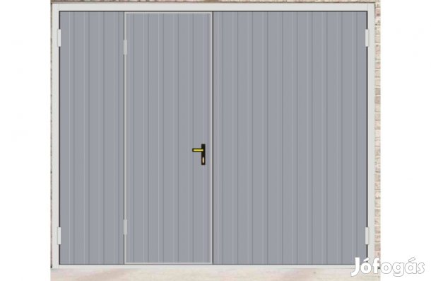 Garázskapu KL Kétszárnyú horganyzott, Fny300/222, T7 SZEB J ingyenes