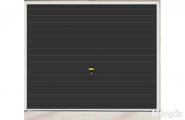 Garázskapu KL billenő Fényes fekete, T7, VB. Fny250/220 cm ingyenes sz