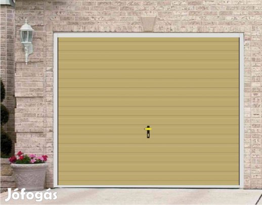 Garázskapu KL billenő, Fényes. homok, T7VB. Fny250/220, ingyenes száll