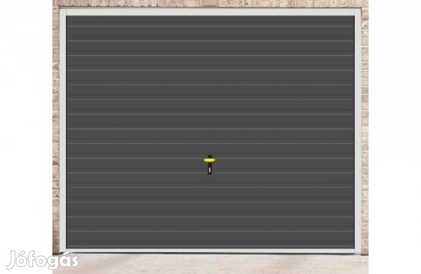 Garázskapu KL billenő faerezetű, antracit,T7V/, Fny 250/220 ingyenes
