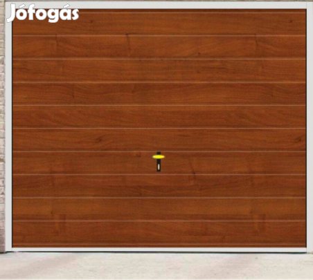 Garázskapu KL billenő s. mogyoró/ 20V 250/220 ingyenes szállítás, sze