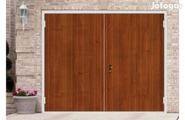 Garázskapu Kl kétszárnyas kapu, v. mogyoró, Fny400/300 /T7FB ingyenes