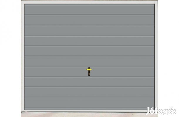 Garázskapu Kló. B, AJ, H, Fény ezüst VB20 SZIG, KM, 250/220 falnyílás
