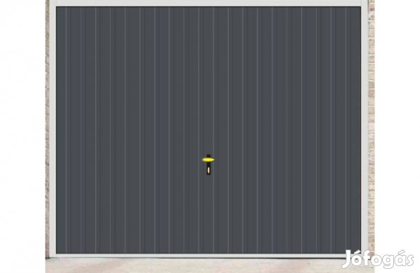 Garázskapu PR1003 billenő, matt sötét szürke szín, opciókkal, T7 függö