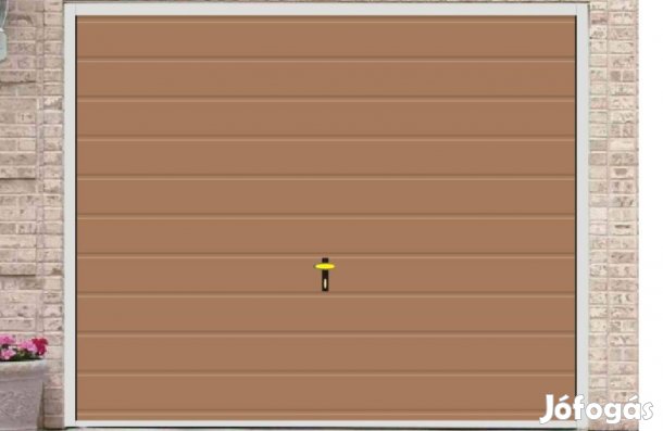 Garázskapu PR billenő, faerezetű Winchester tölgy , V20, 20 cm vízszi