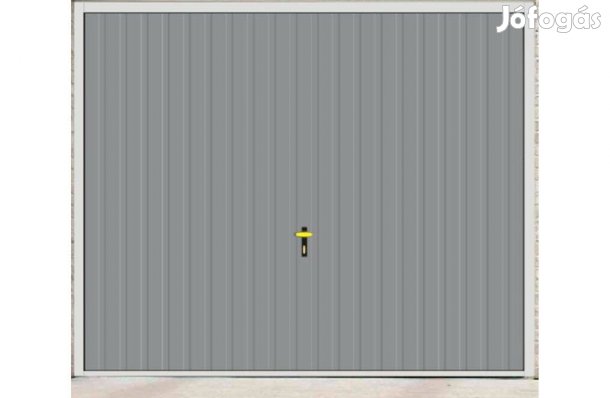 Garázskapu PR billenő, fényes ezüst szürke szín , T7, 11 cm vízszinte