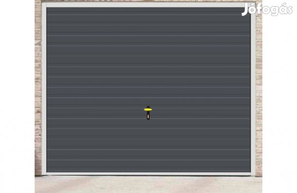 Garázskapu PR billenő, matt sötét szürke szín, opciókkal., T7, 11 cm v