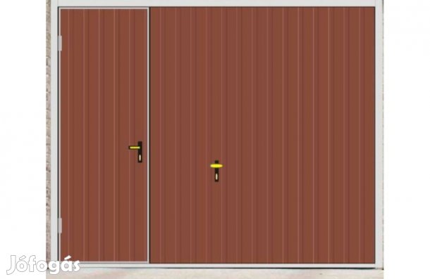 Garázskapu PR billenő, sok opciót tartalmaz., világost barna, fényes f